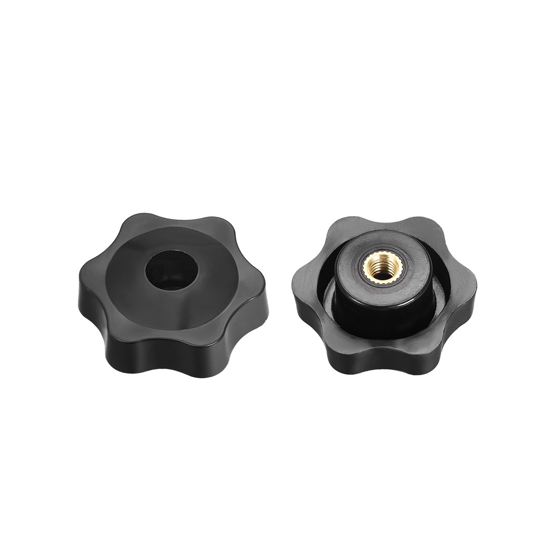 Screw locking handle handles threaded knobs M6 4 star pcs