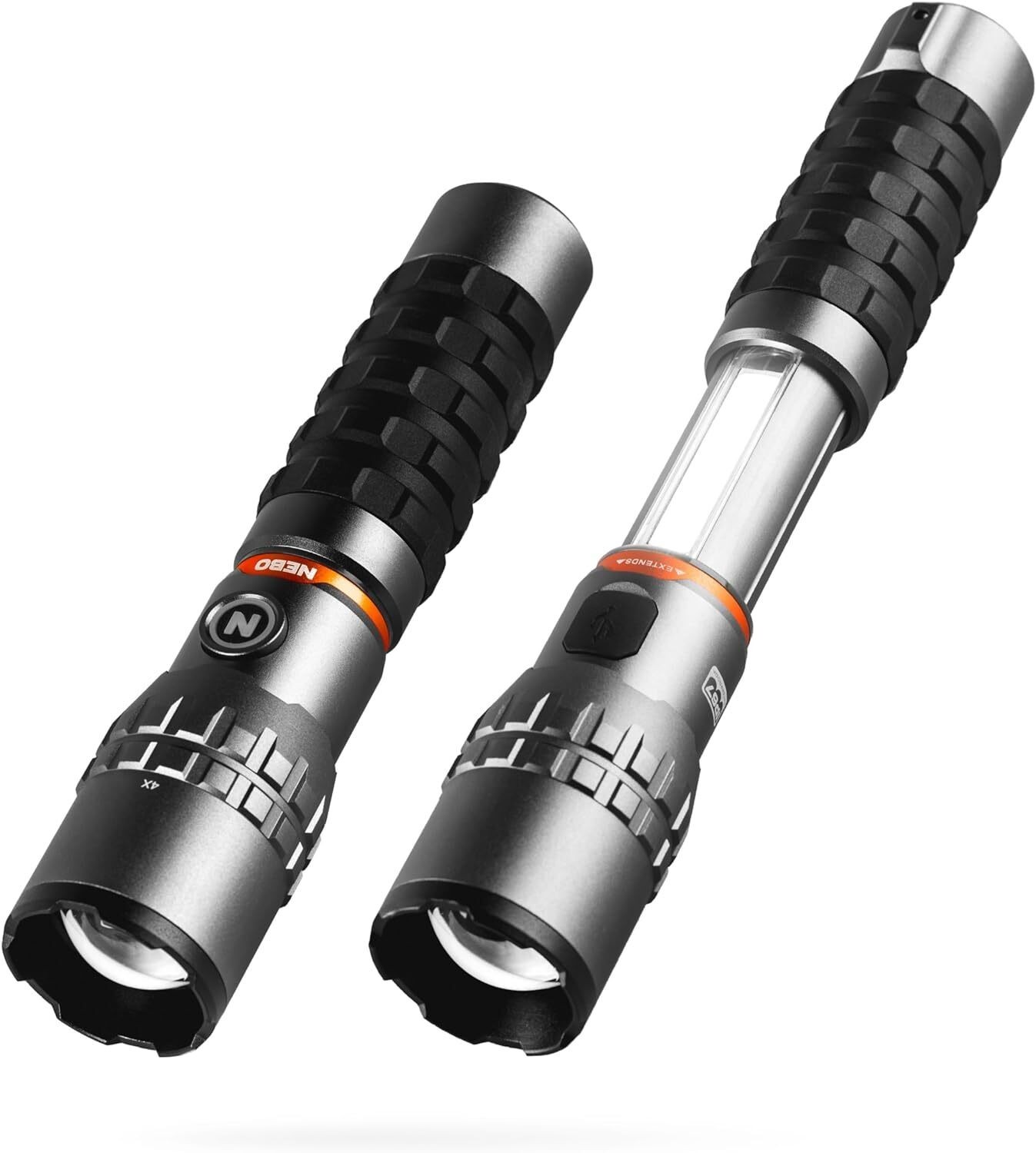 Slyde King 2000 Lumen Flashlight Rechargeable LED Flashlight Work Light Bright