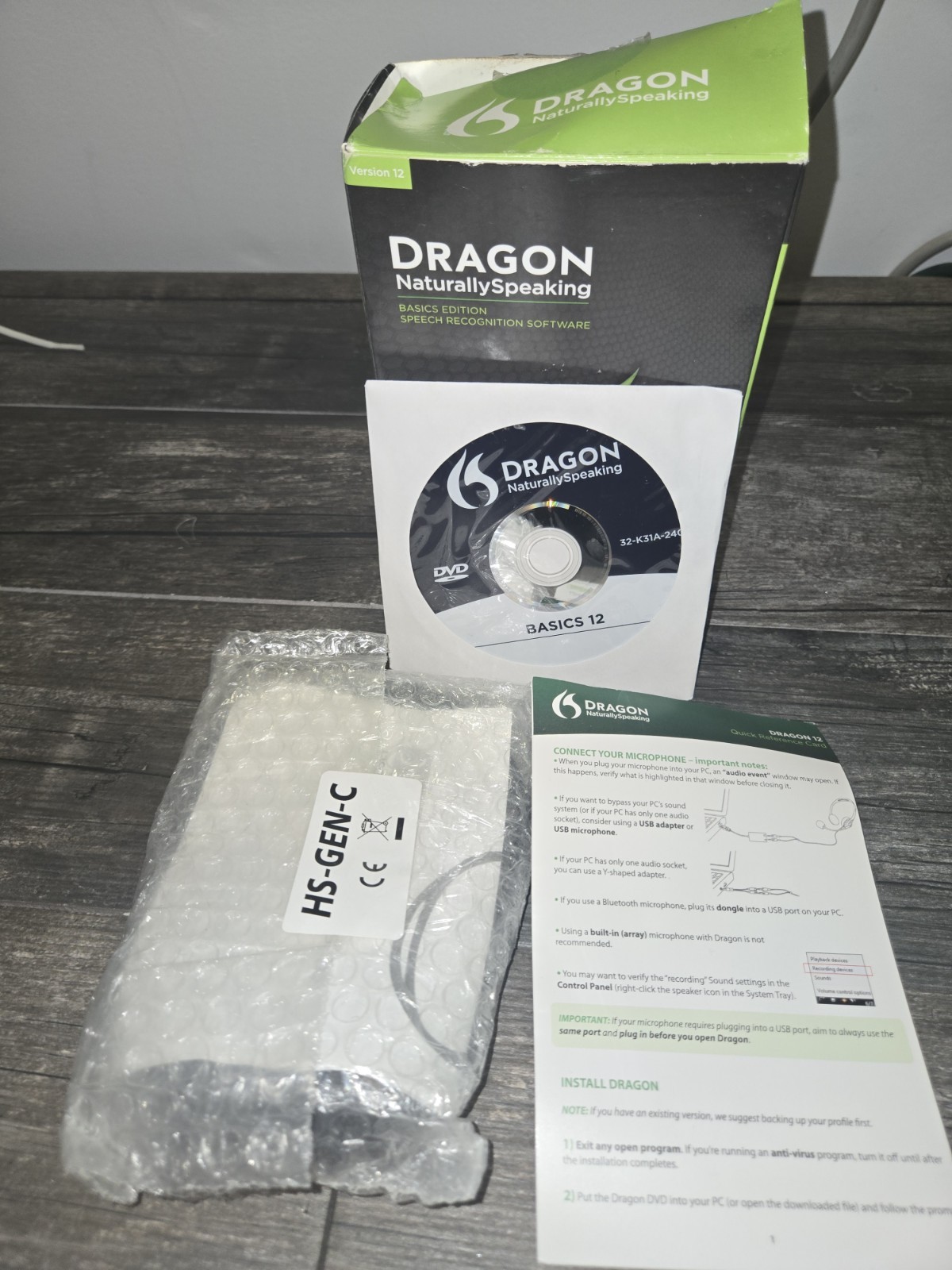 Nuance Dragon NaturallySpeaking 12 Basic Speech Recognition Software App Windows