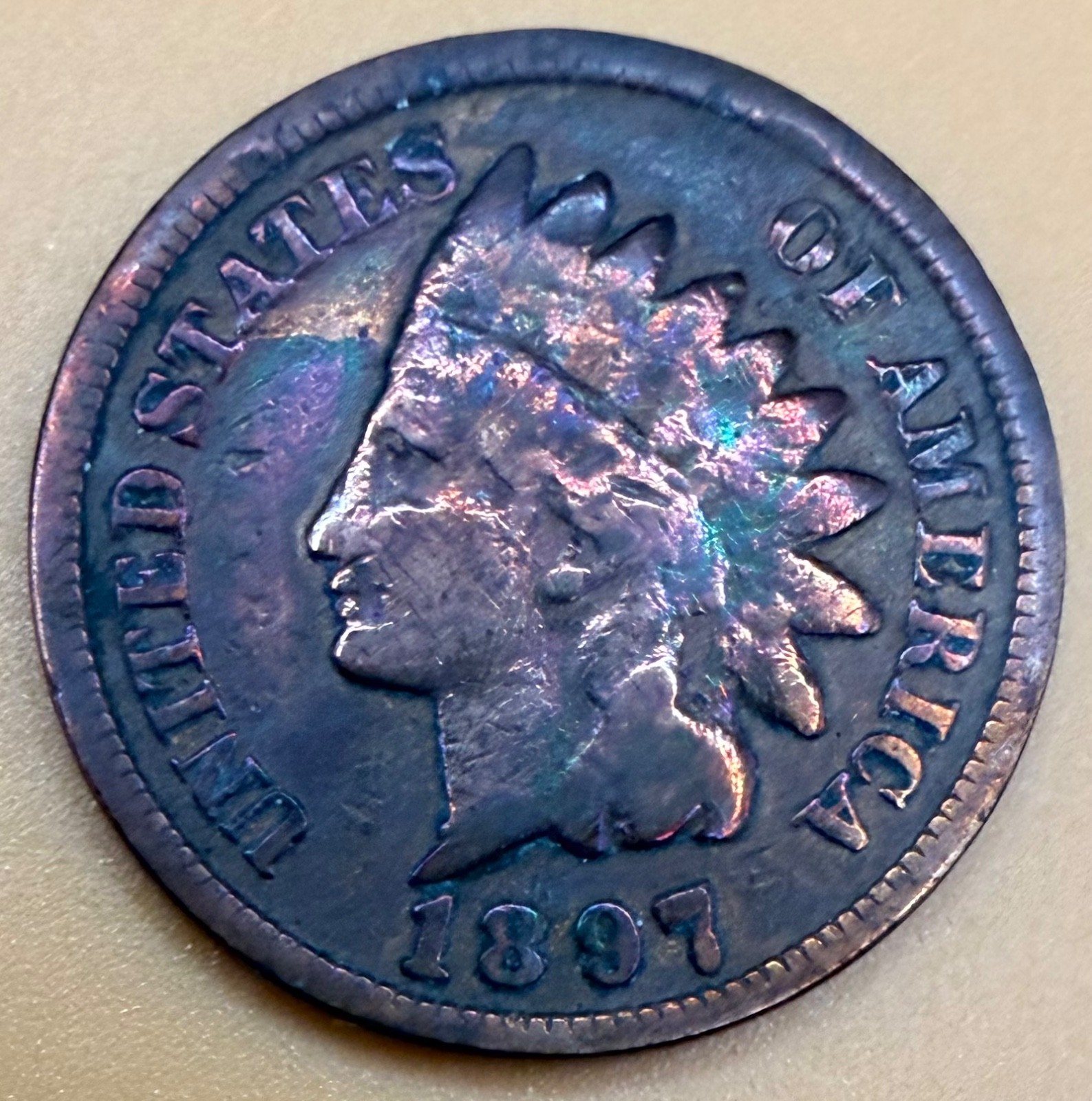 1897 P  Penny 1 Cent  SEE VIDEO