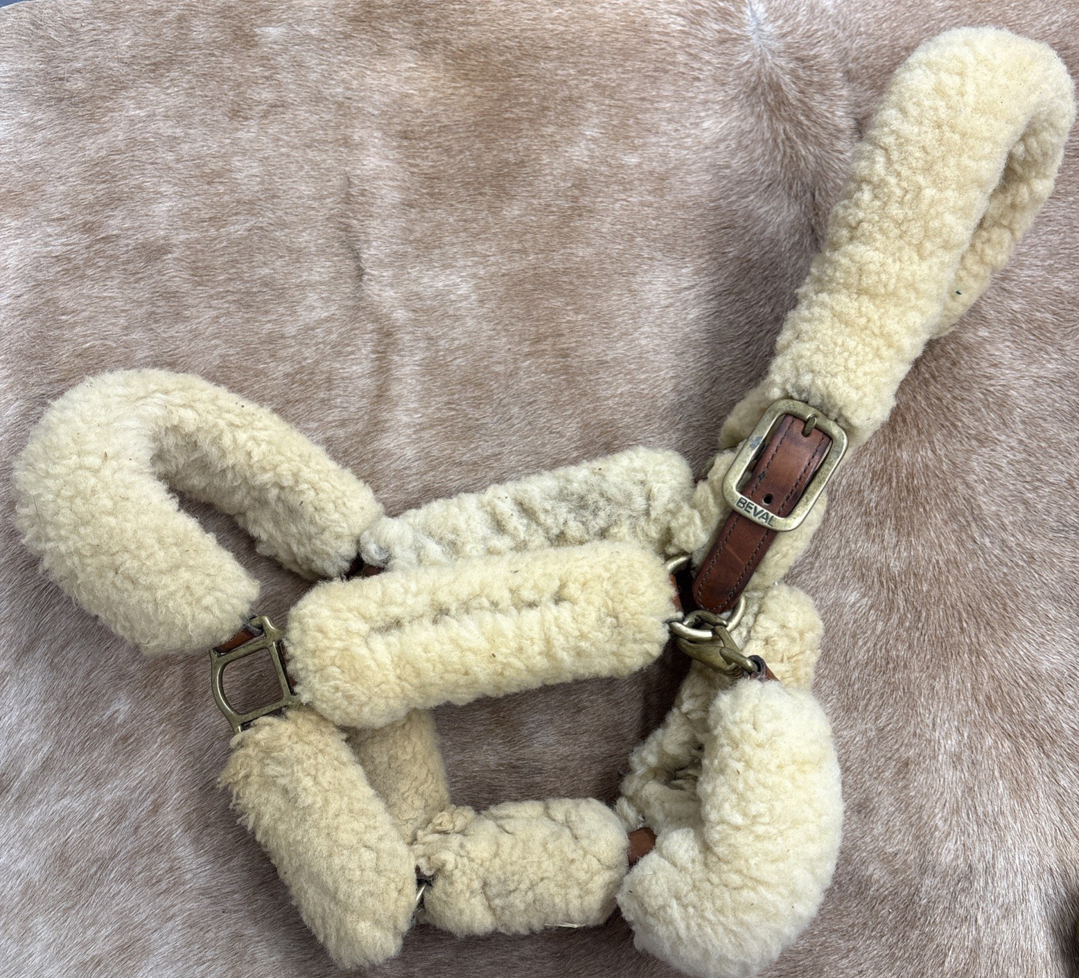 Beval Size 7 Shipping Halter With Sheepskin