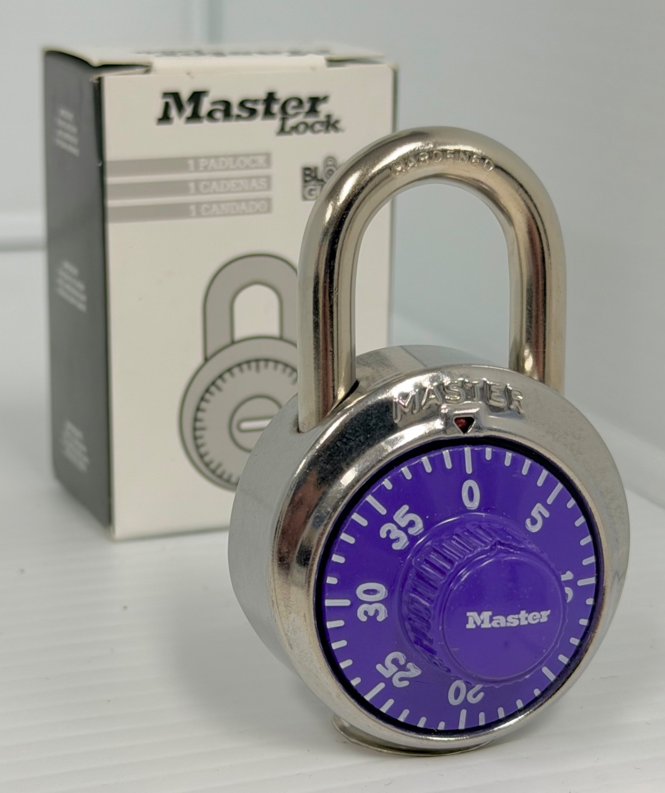 5 Locks- Master Lock 1525 Purple Locker Padlocks Combination Dial V59 Key Option