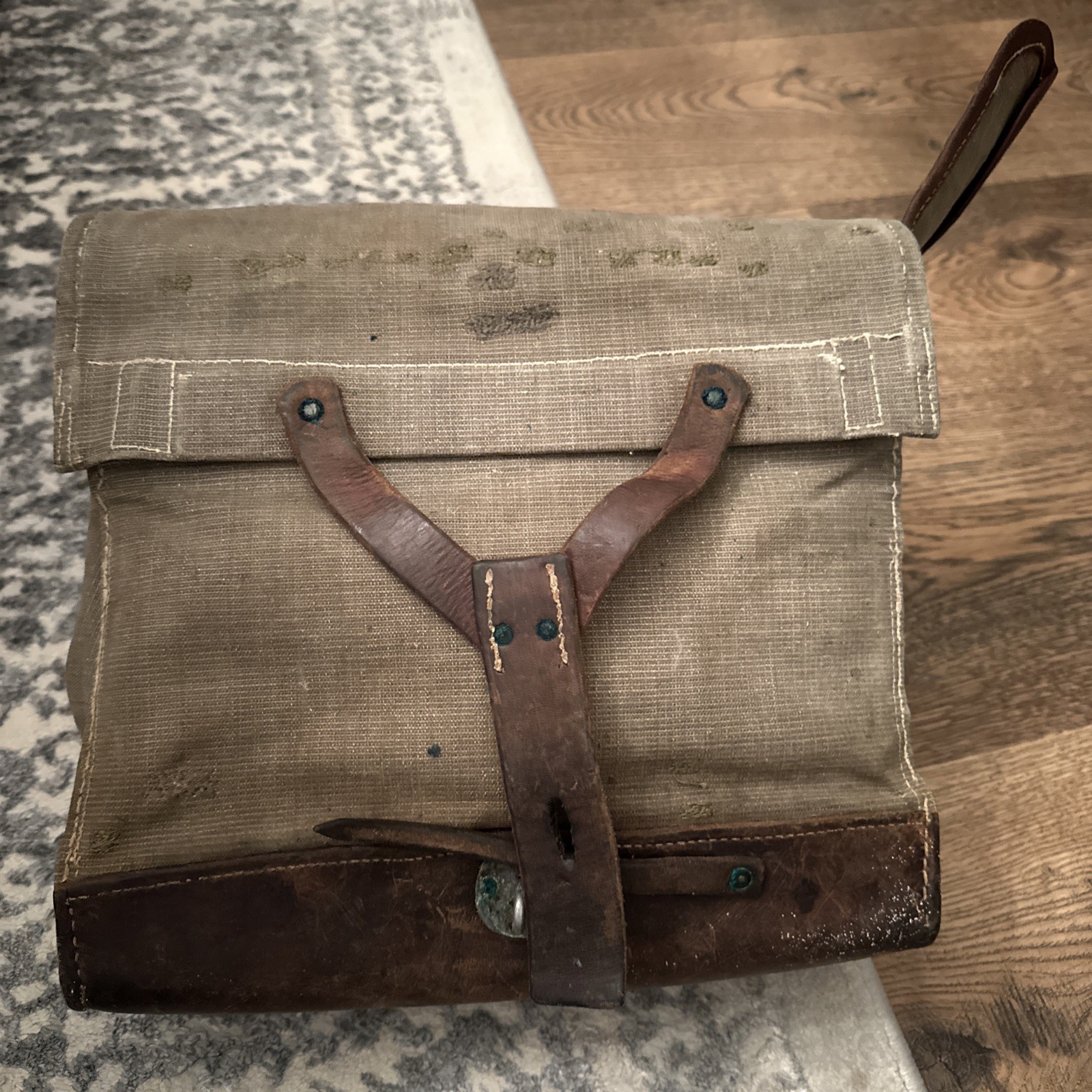 Rare Vintage Swiss Military Tool Bag Backpack, Large