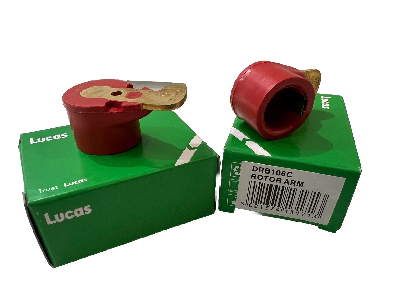 Tri Tr6 Genuine Lucas  Drb 106c  Red Rotor Arm  X 2 Fits 22/25 D6 Free Uk Post !