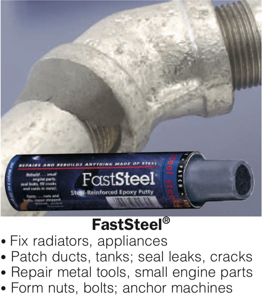 LIMITED TIME -Steel Stick FASTSTEEL Repair Epoxy Putty 4 Oz BY Polymeric Systems