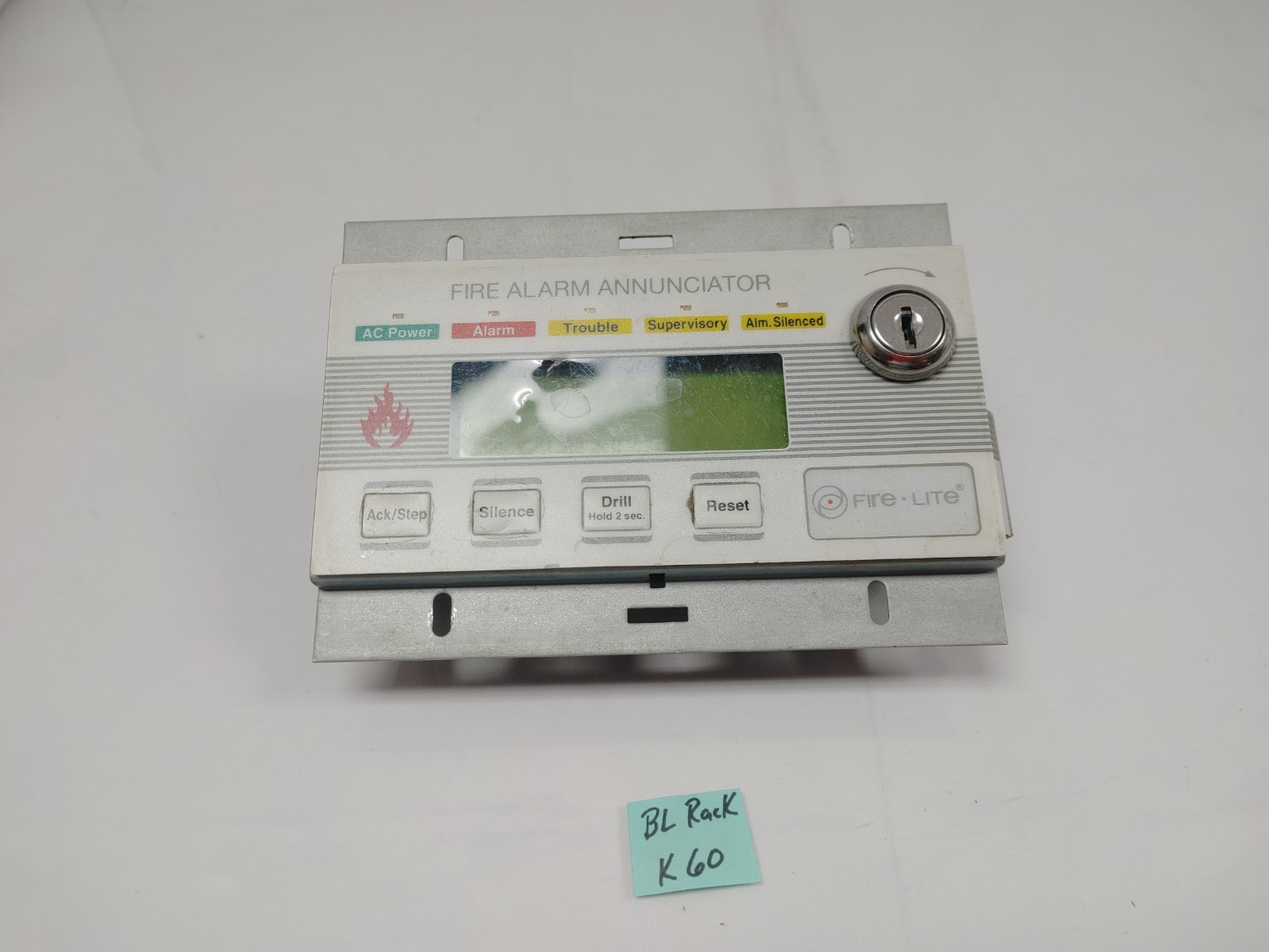 Fire-Lite LCD-80F Fire Alarm Annunciator Panel LCD80F Fire Alarms *NO KEY*