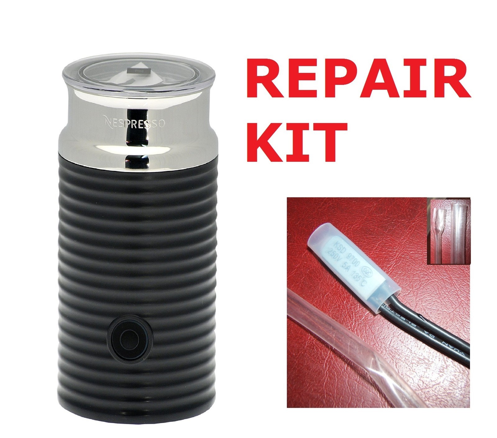 RESETTING THERMOSTAT SWITCH REPAIR KIT FUSE 4 NESPRESSO AEROCCINO FROTHER 3 & 4