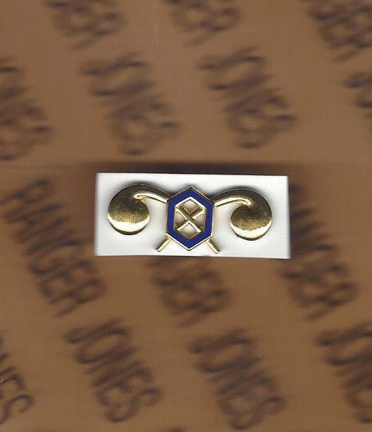 US ARMY Officer Chemical Corps branch uniform clutchback badge
