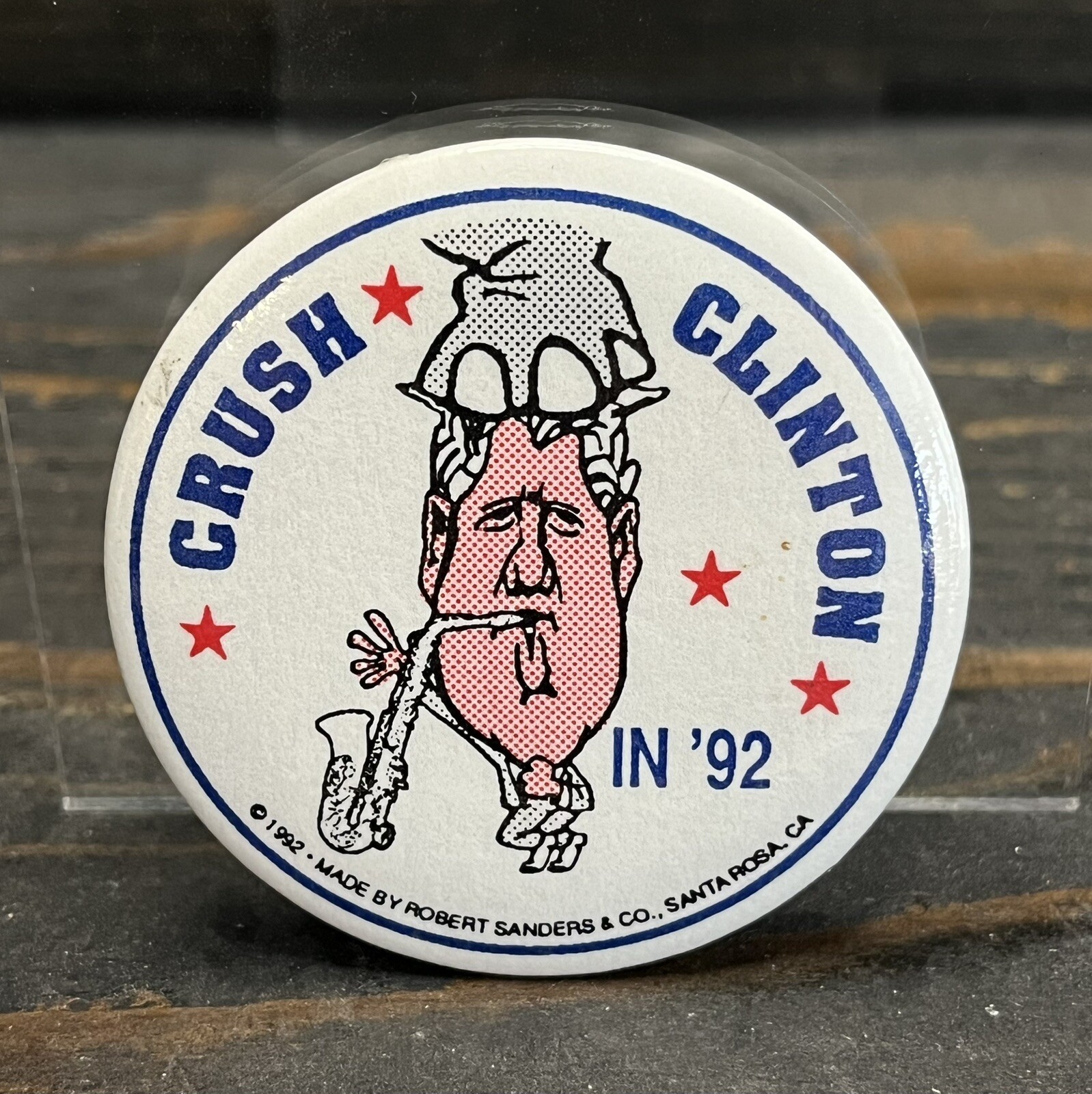 Crust Clinton Political Presidential Election Campaign Pins Buttons Bill 1992