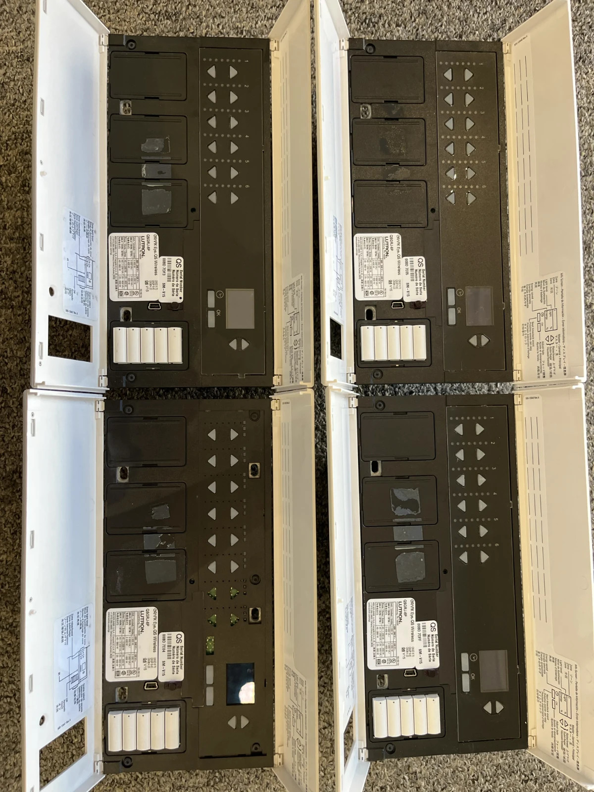 Lutron Grafik Eye QS Wireless QSGRJ-6P 6-Zone Lighting Control - Tested Working