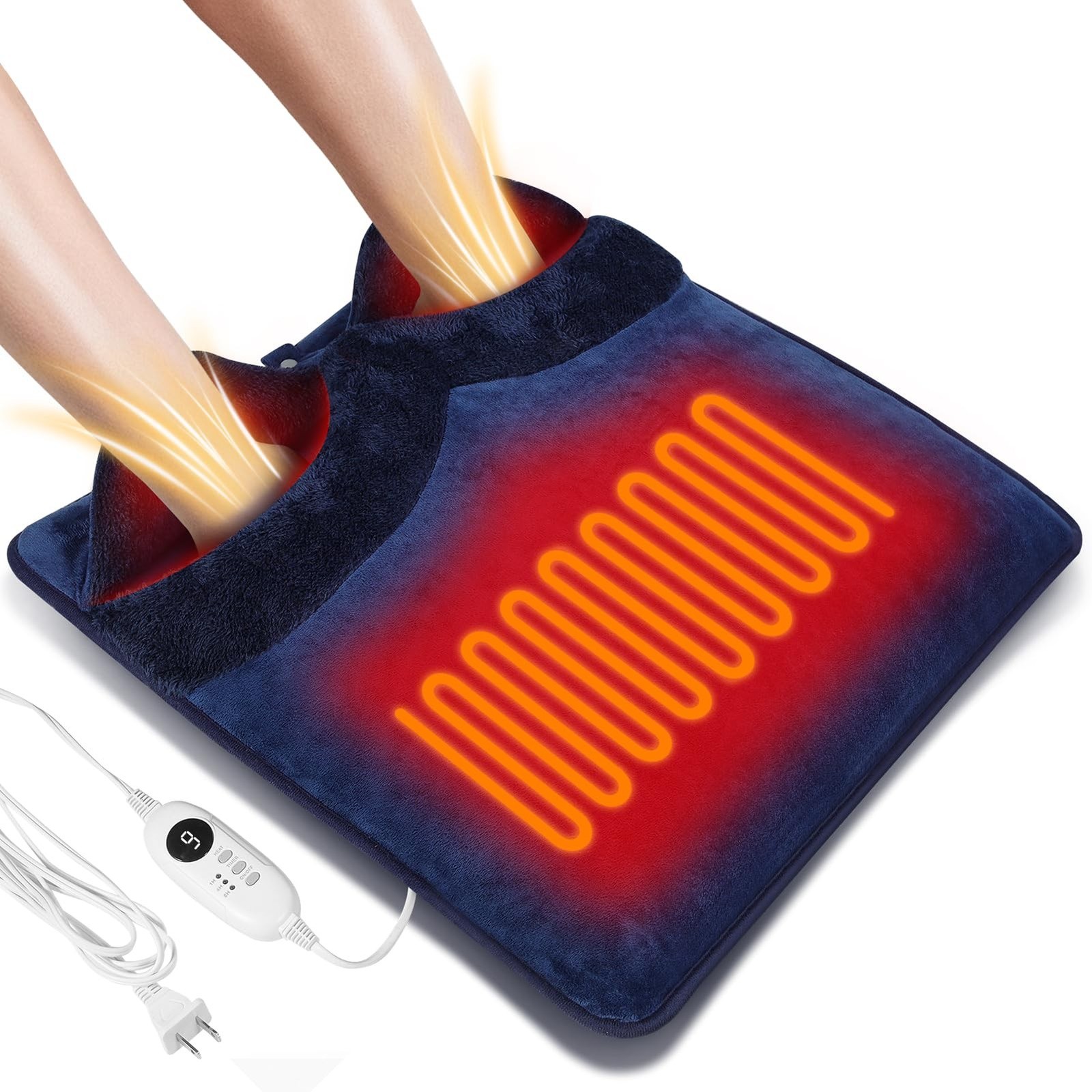 Electric Foot Warmer with Dual Heating Elements & Full Surround; Foot Warmers...