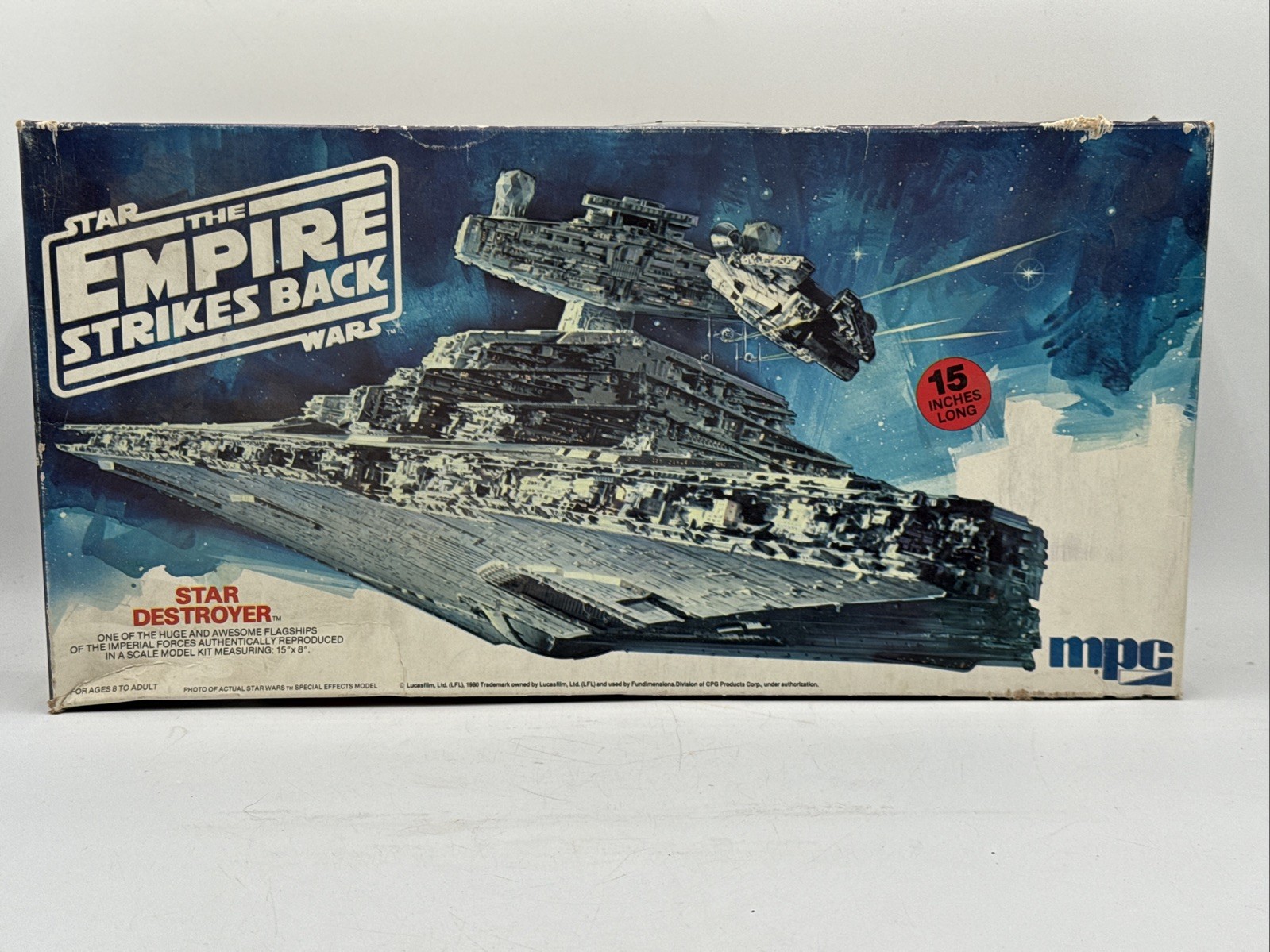 MPC Star Wars Star Destroyer Model Kit Unassembled Stand 15in 1:581 1-1926