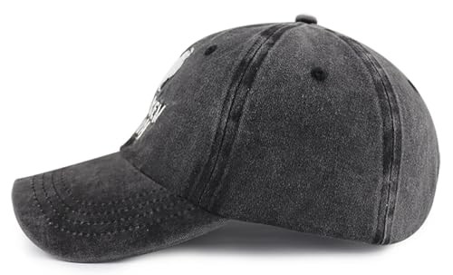 Chicken Dad Hat, Funny Adjustable Washed Cotton Embroidered Farm Cock Black