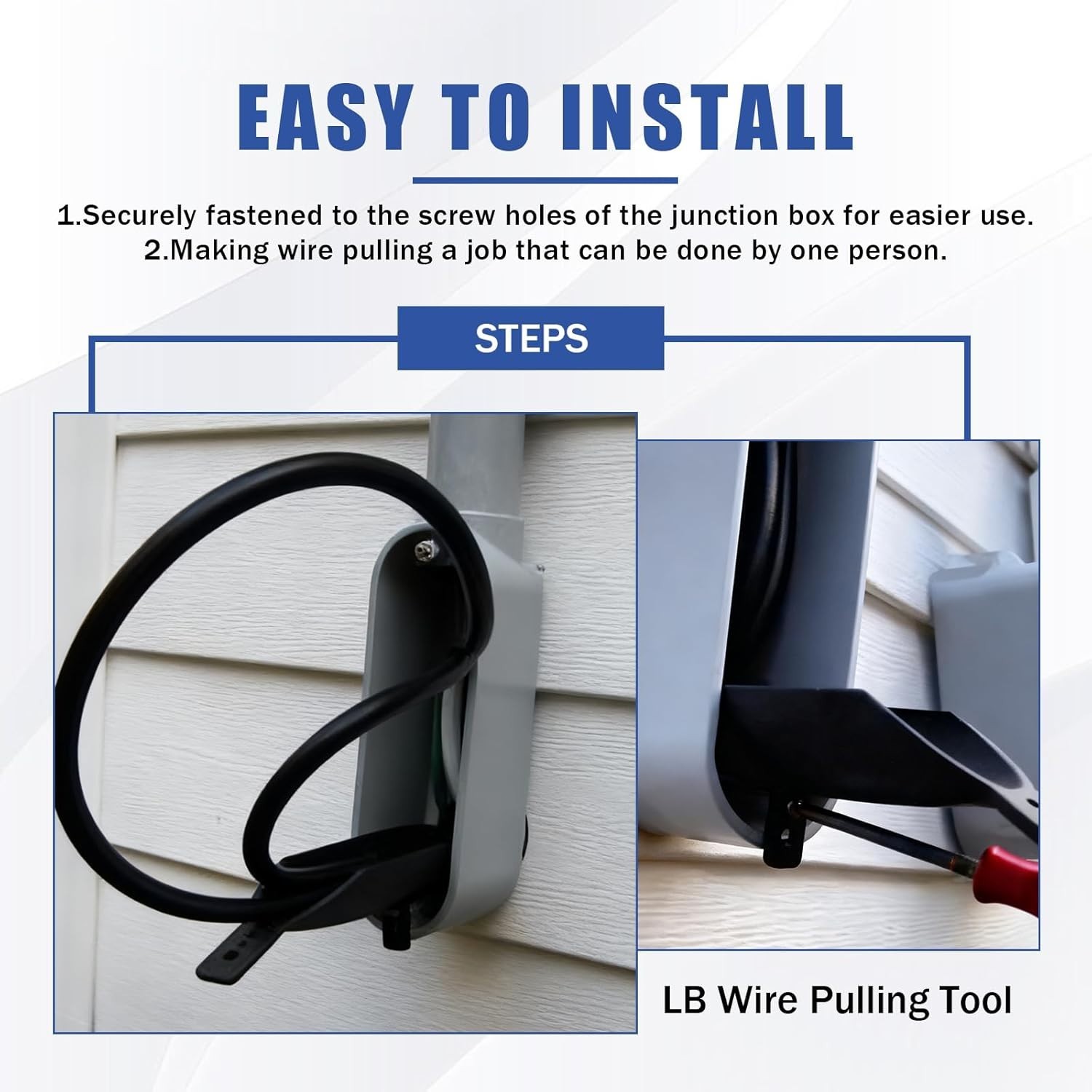 LB Wire Guide, Shoehorn Wire Pulling Guide, for Use & PVC LB Fitting,PVC 42200