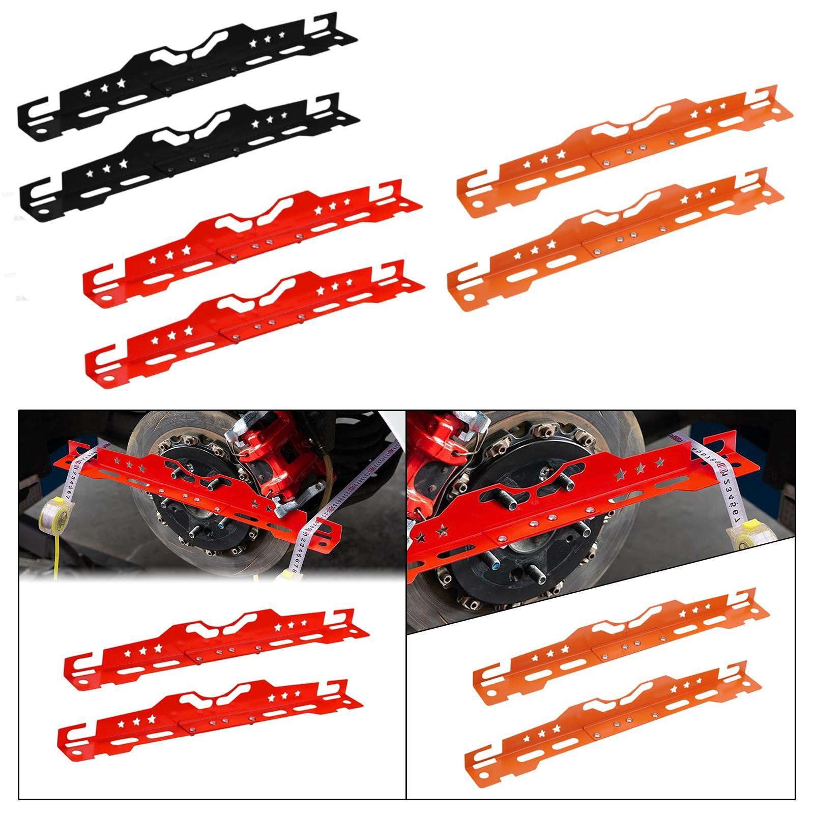 2x Heavy Duty Wheel Alignment Tools Portable Accessory Easy to Install Toe