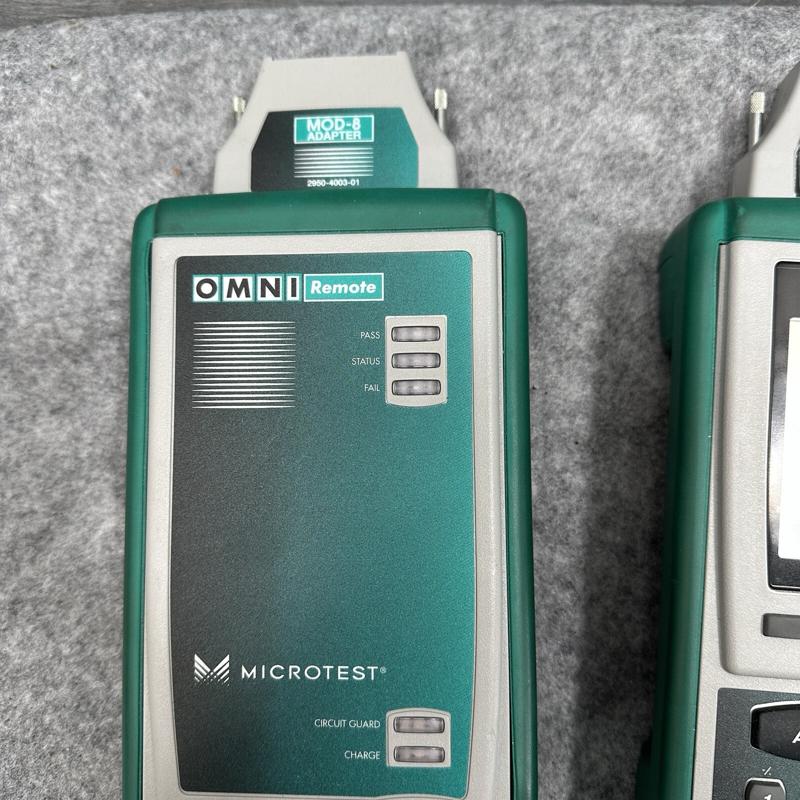 Fluke Microtest Omni Scanner 2 Remote 2 Mod-8 CAT 6 Adapters PARTS ONLY READ DET