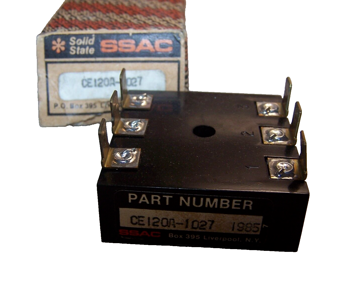 NEW SSAC SOLID STATE RELAY MODEL CE120A-1027