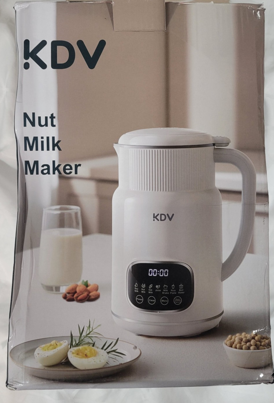KDV 8-in-1 Nut Milk Maker, 32oz Automatic Plant Milk Machine See Description