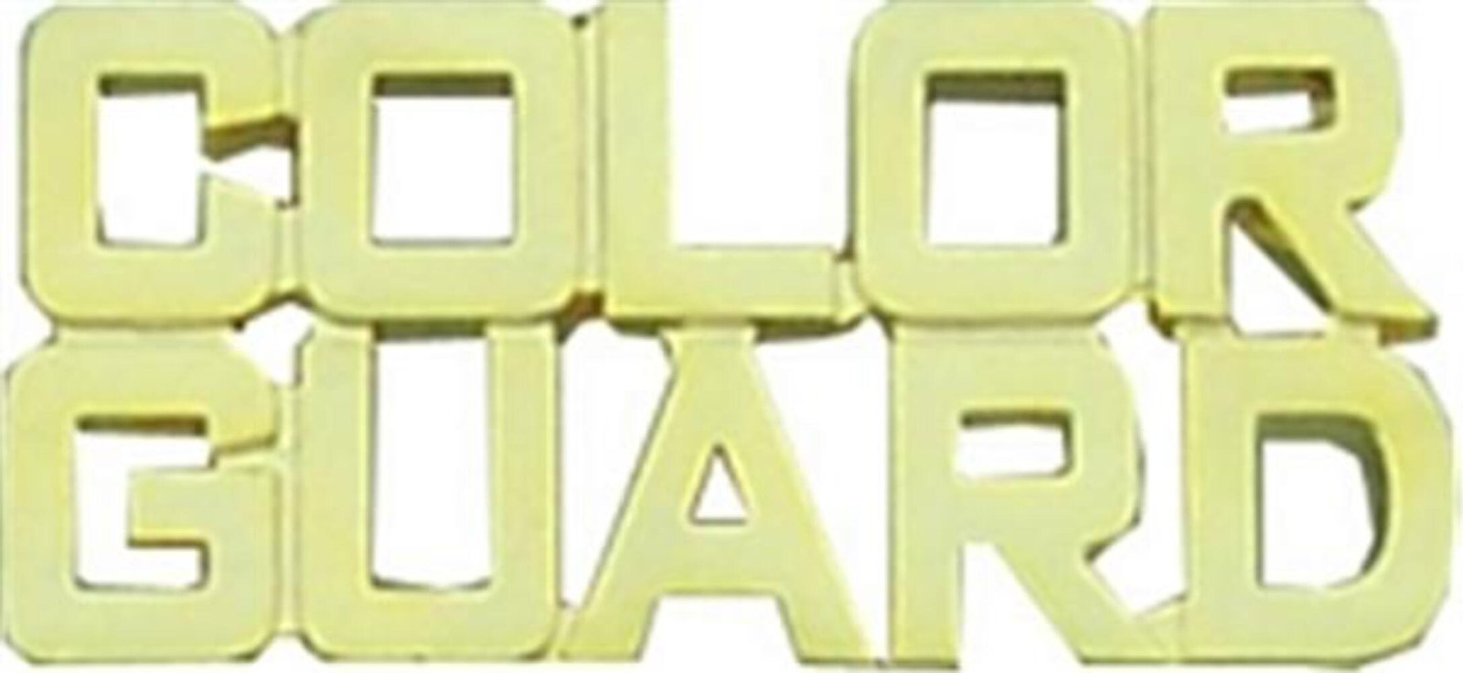 Color Guard Letters Metal Pin