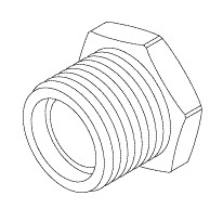 Air Techniques AirStar 2-2 Compressor Adaptor (3/8 Fpt X 1/2 Mpt)