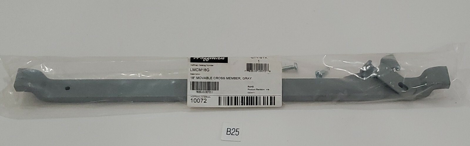 *NEW* Hoffman LMCM18G Gray Steel 18" Movable Cross Member 10072 nVent + Warranty
