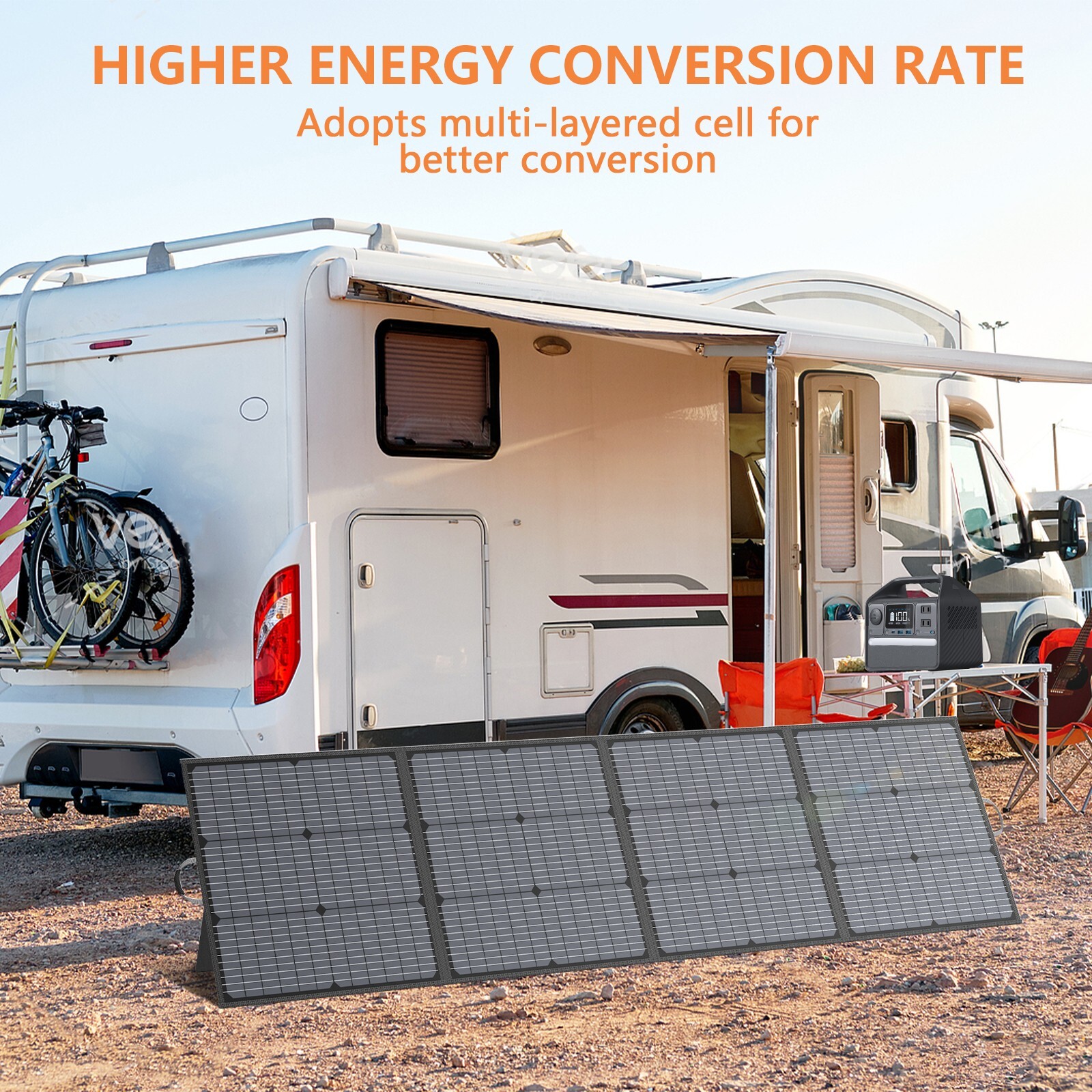 220w Portable Solar Panel Foldable for EcoFlow Bluetti Jackery Solar Refurbished