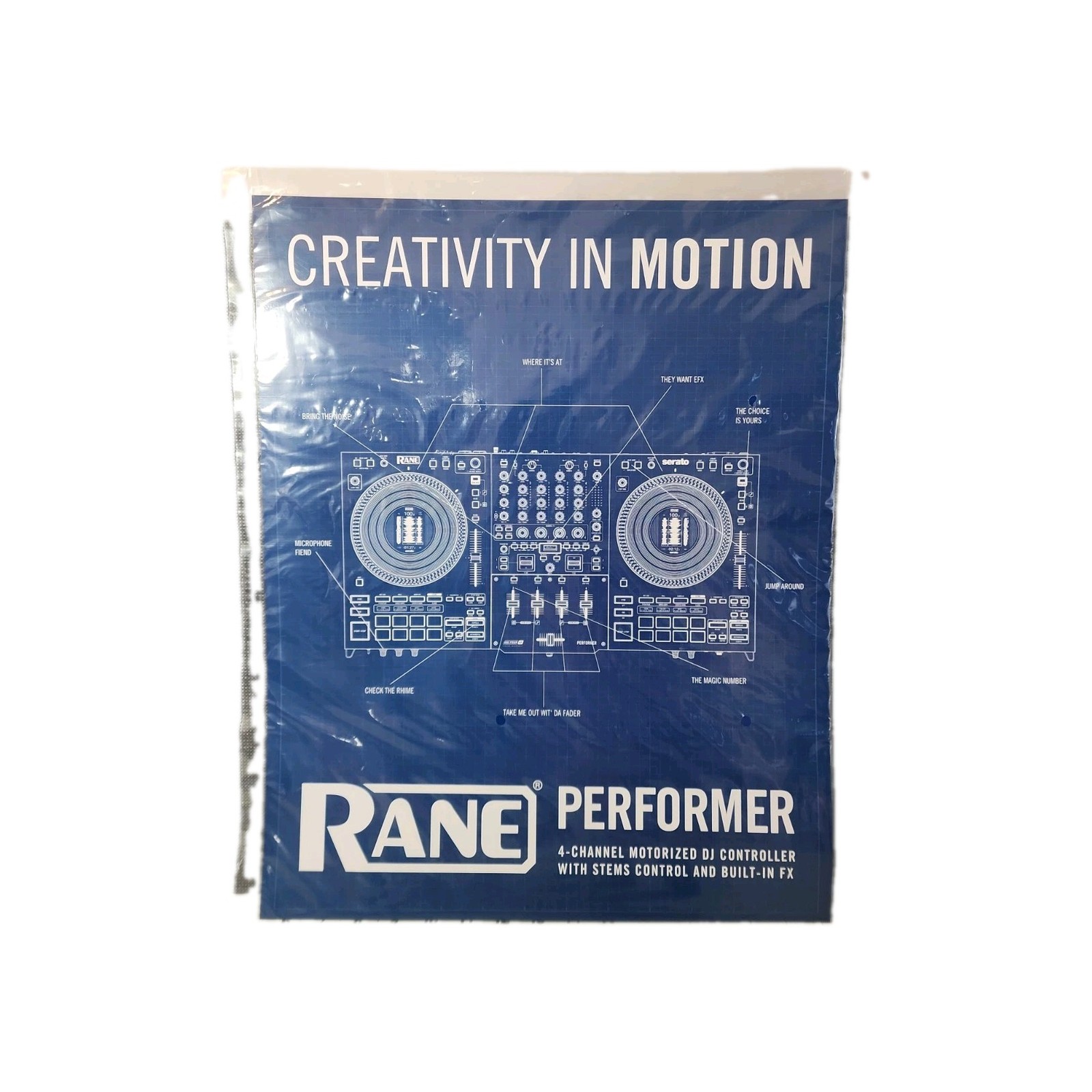 Poster of Rane Perfomer For DJ Wall Art -  Mixer Poster