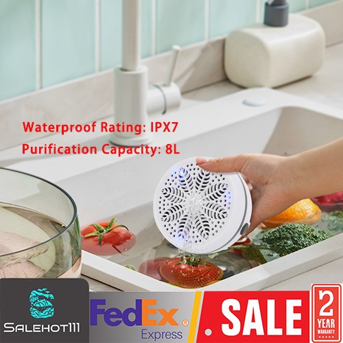 PX7 Waterproof Fruit and Vegetable Cleaning Machine 8L Purification Capacity