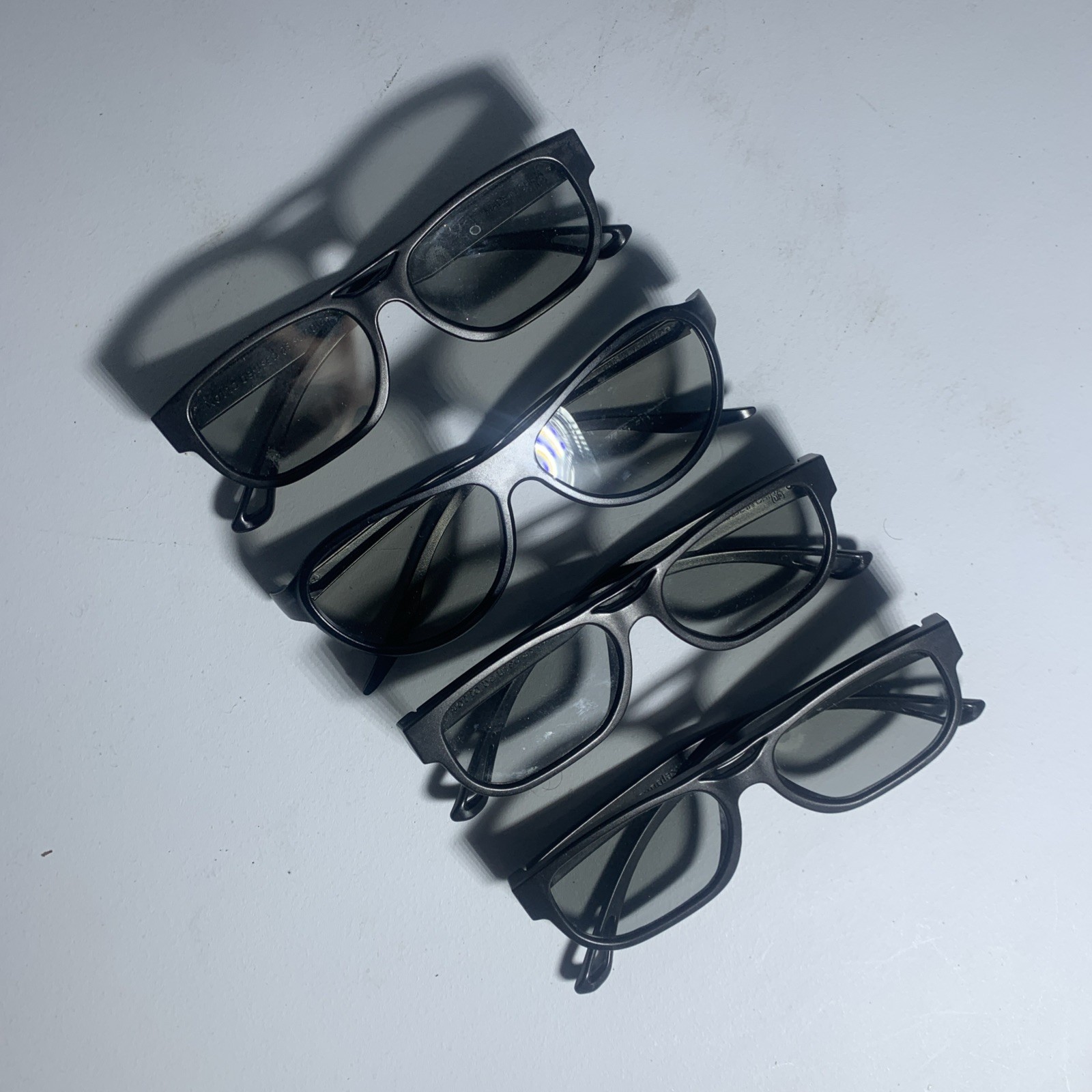 4 pcs 3D TV Theater Cinema Glasses LG AG-F200 Black