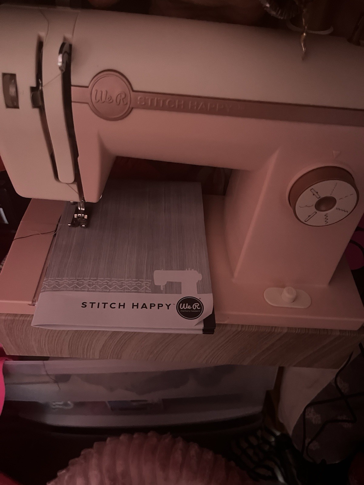 We R Memory Keepers Stitch Happy Mini Electric Sewing Machine w/ Foot Pedal