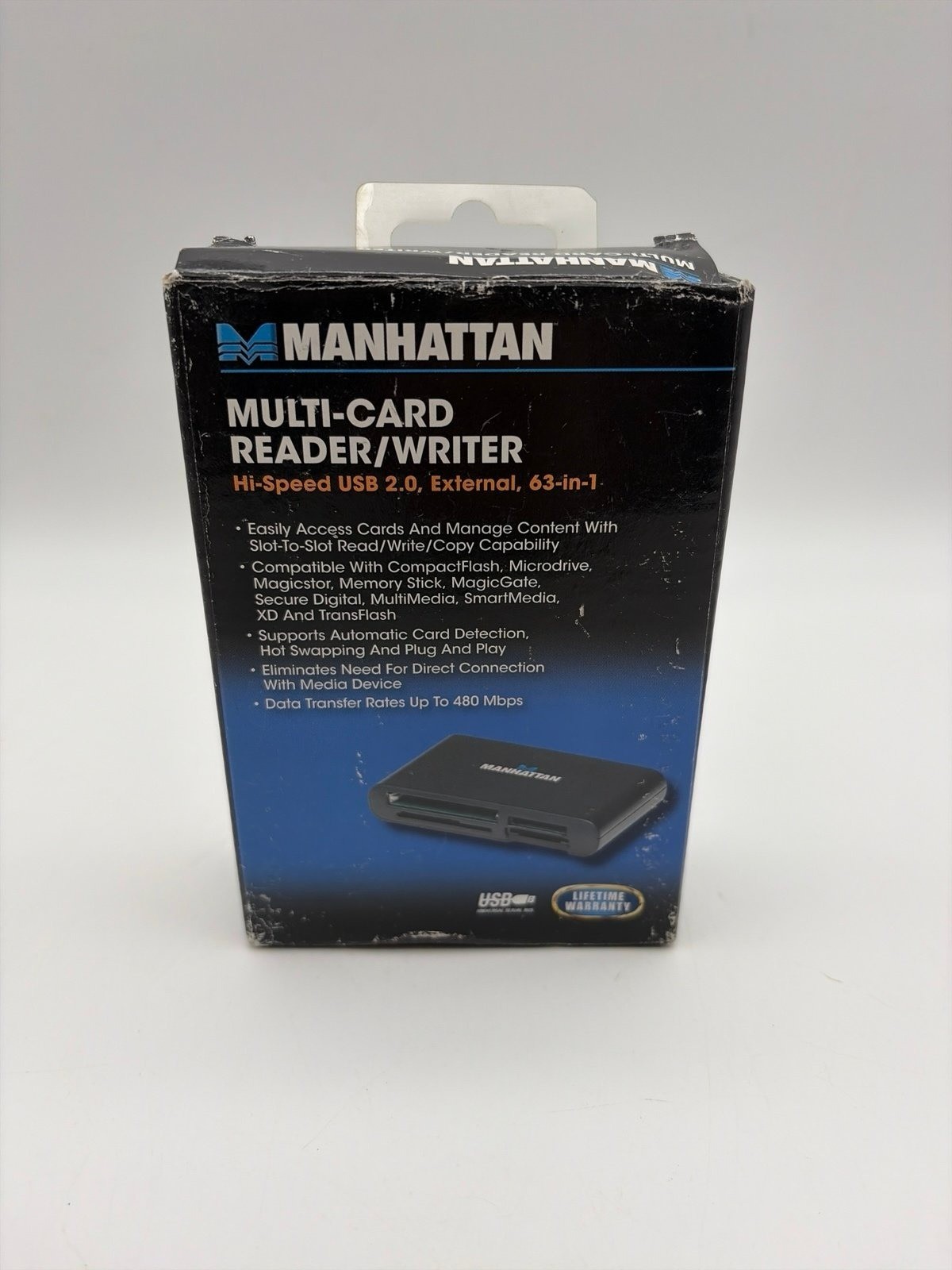 Manhattan USB 2.0 External Multi-Card Reader & Writer, 63-in-1 New Open Box