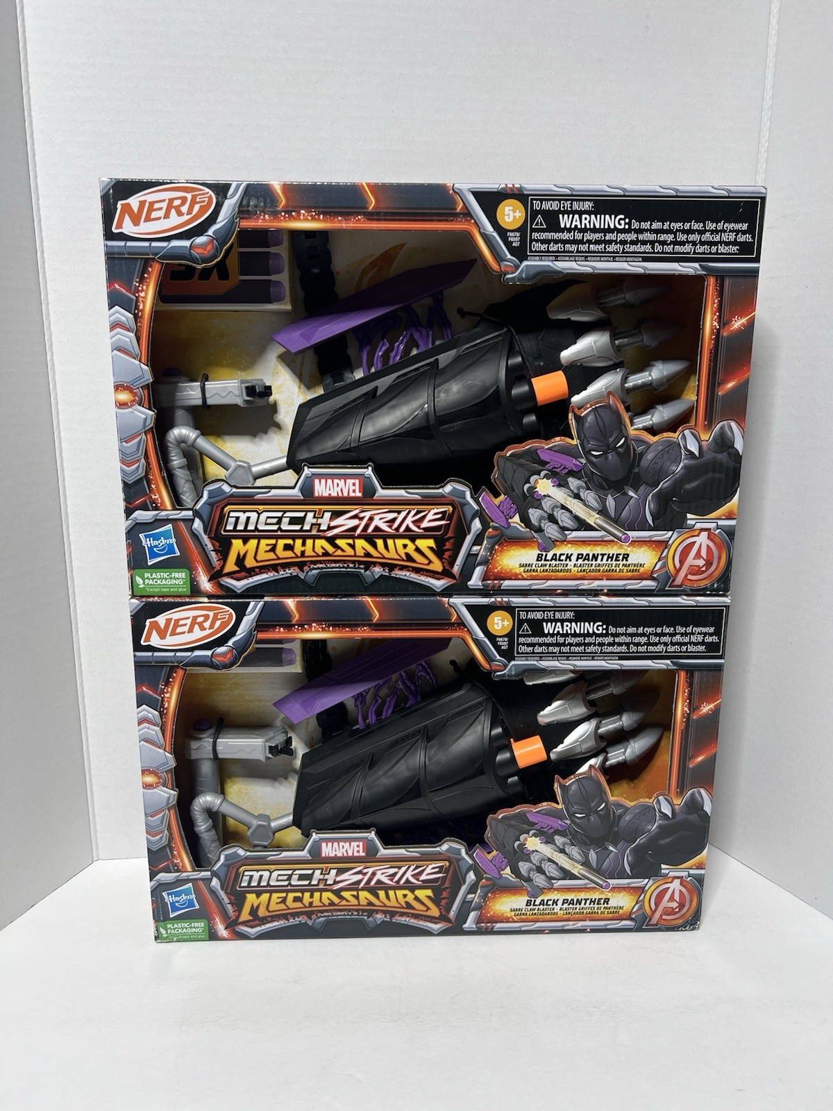 2x Marvel Black Panther Mech Strike Mechasuars Sabre Claw Blasters