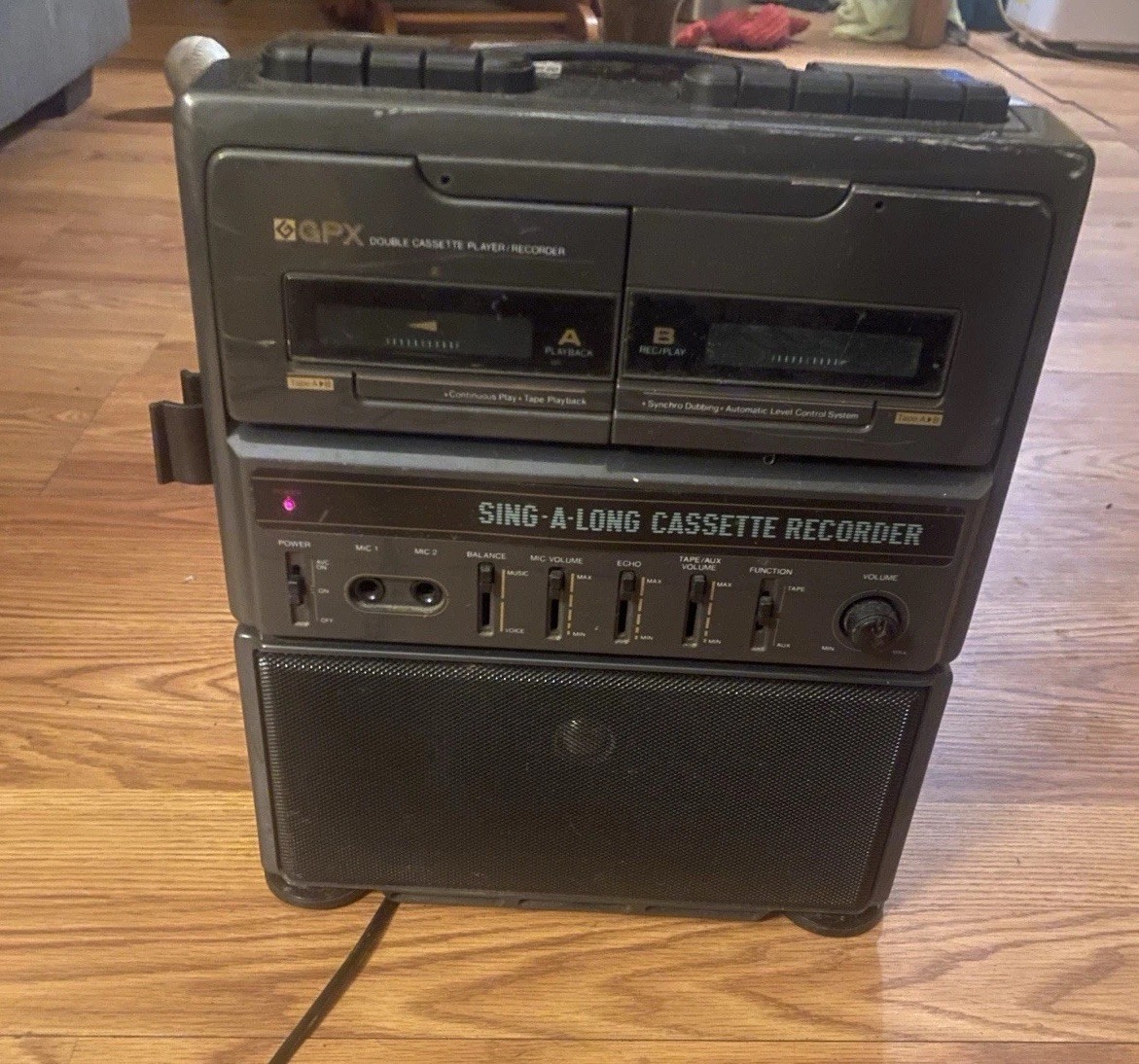 vintage GPX  Sing-A-Long cassette recorder/Karaoke Machine Tested