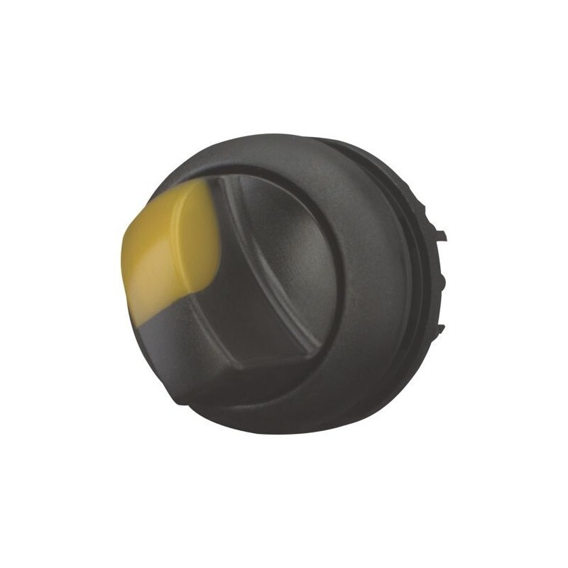 EATON/MOELLER M22S-WRLK-Y, 2-POS MAINTAINED SELECTOR SWITCH BLK-BZL YELLOW, M22