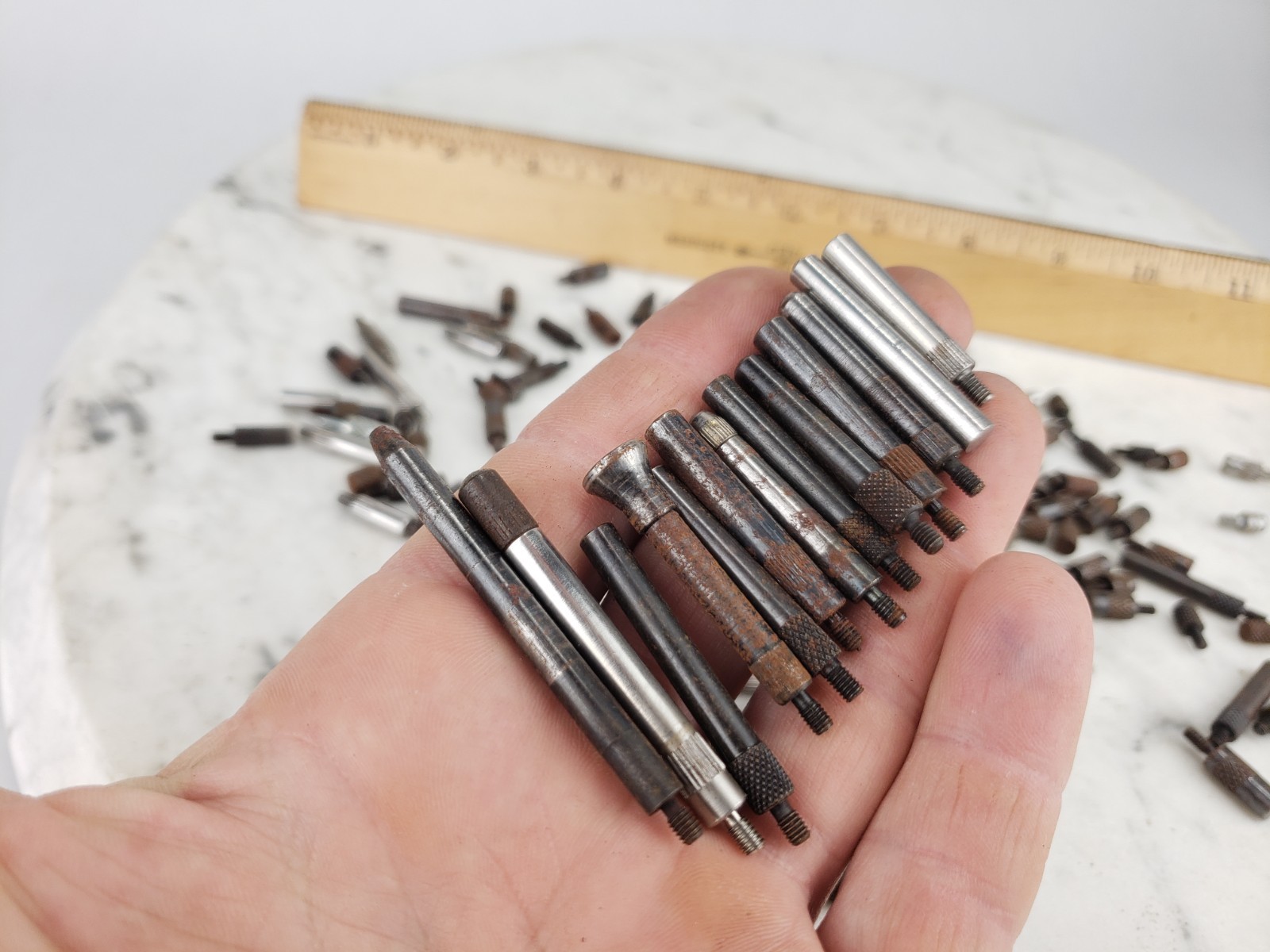 140x Lot Indicator Point Contact Tip Adapters Machinist Dial Indicator Flat Tool