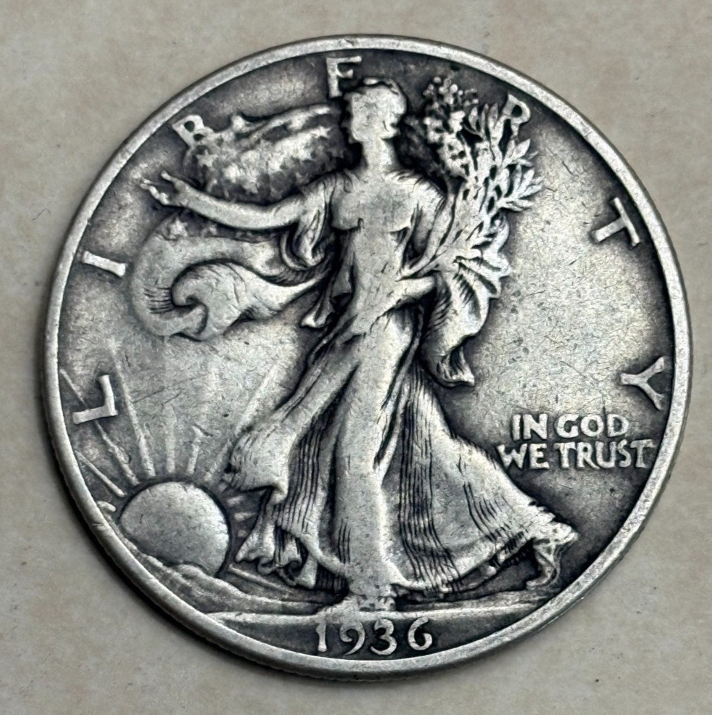 1936 Denver Mint Walking Liberty Half Dollar