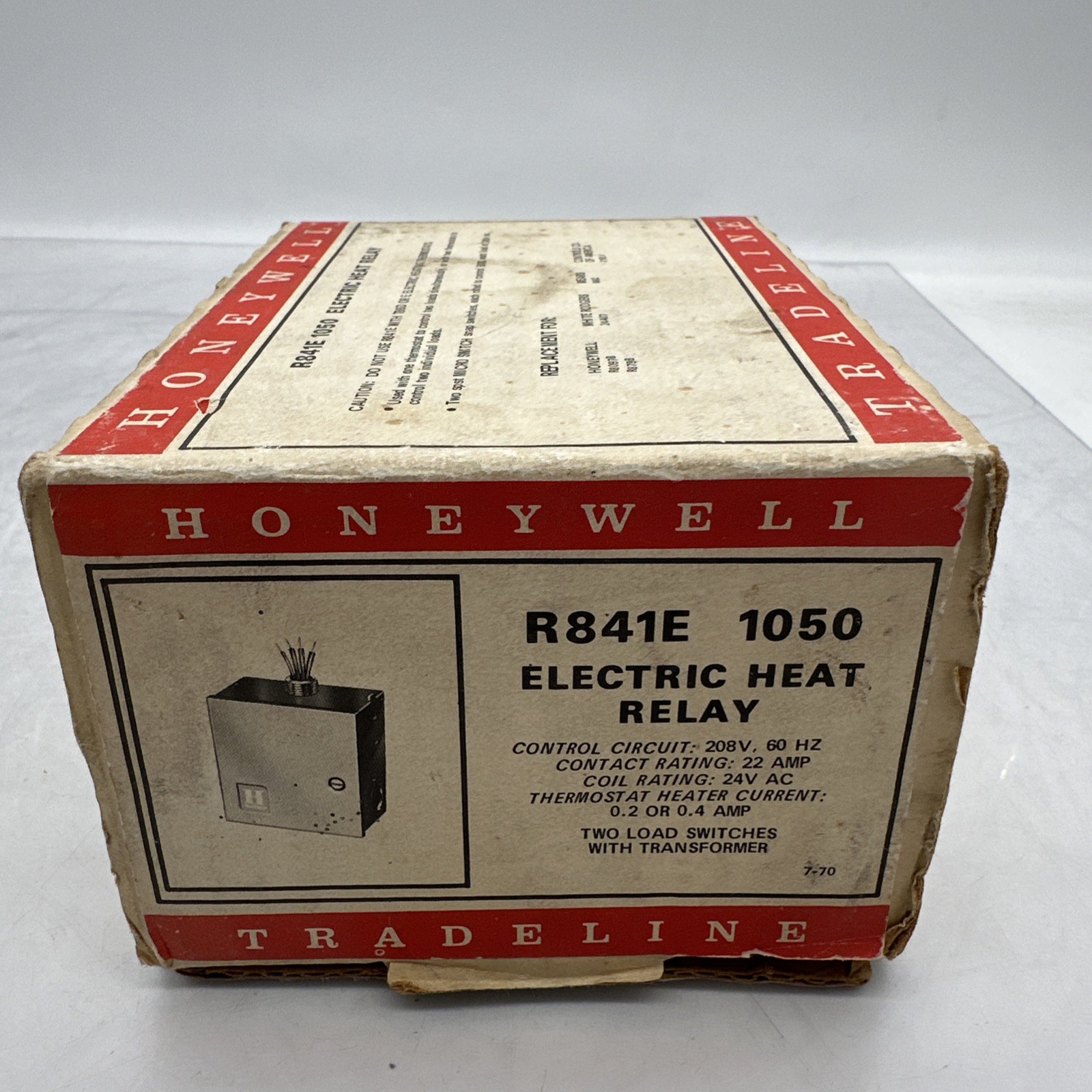 Vintage Honeywell Electric Heat Relay R841E1050