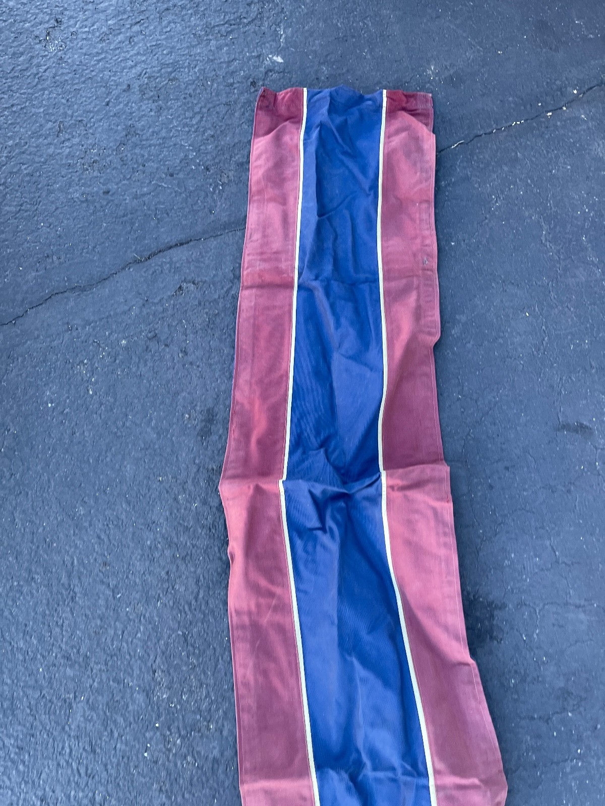 Vintage Pennegard Canvas Harris Show Horse Runner Red & Blue 11ft x 14in