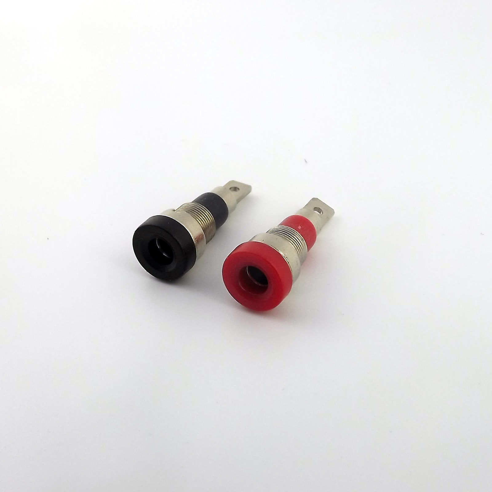 2x Multimeter Instrument 4mm Binding Post Banana Jack Panel Mount Test Probe R&B