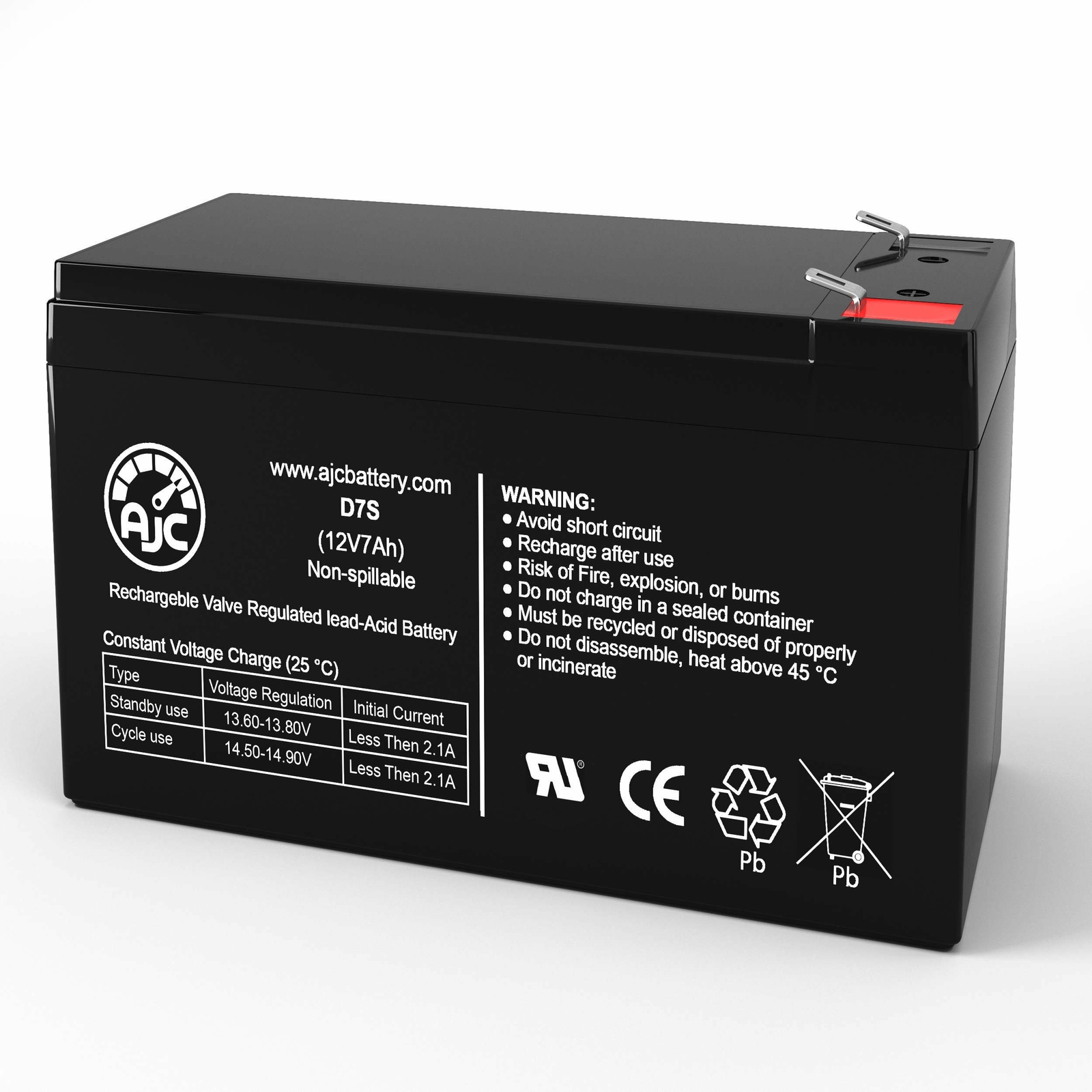 AJC Battery Compatible with Sola SDU 500 12V 7Ah UPS Battery
