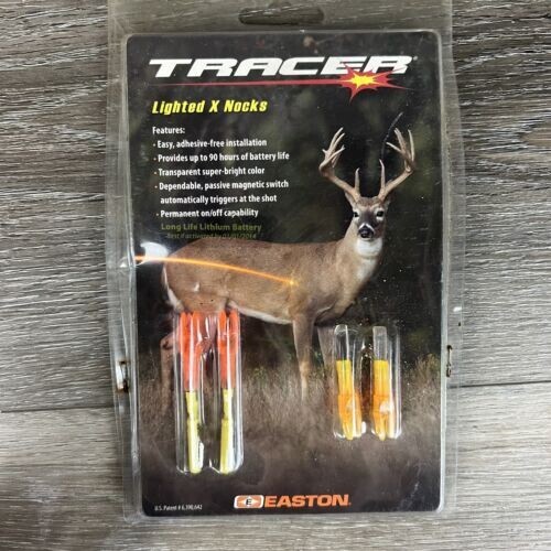 Easton Tracer Illuminated X Nock ORANGE 2 PACK