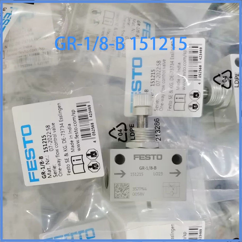 New sealed GR-1/8-B GR-M5-B GR-1/4-B GR-3/8-B GR-3/4-B Festo Throttle Valve