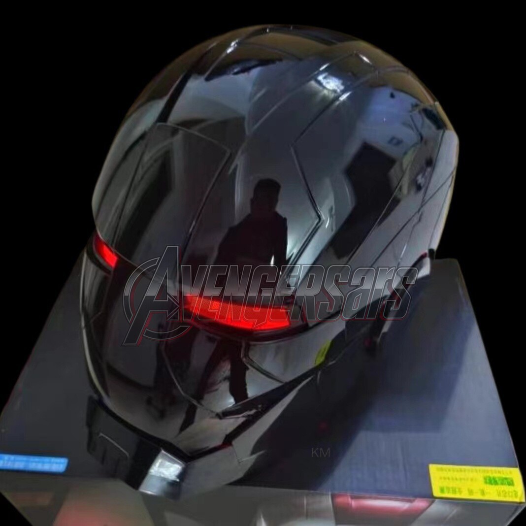 Iron Man MK5 Helmet 1:1 Wearable Mask Black Mark-5 Voice Control Cosplay Props
