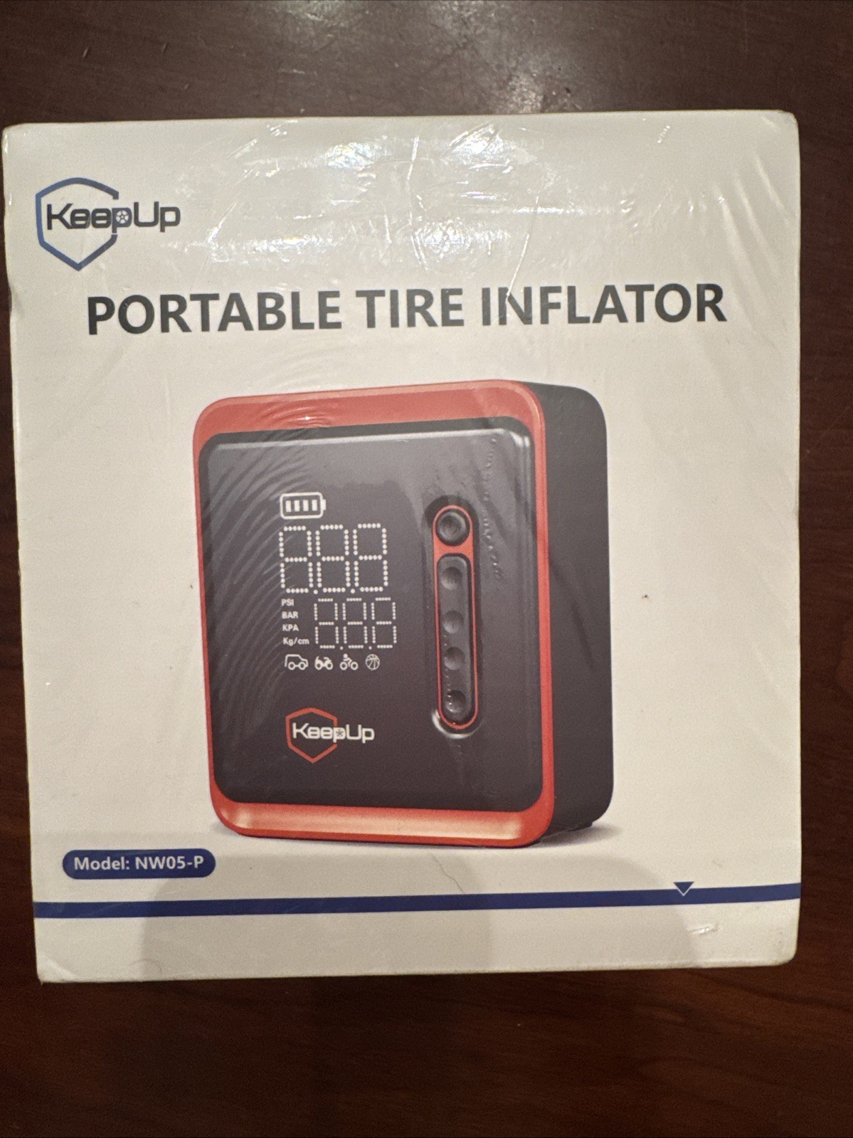 KeepUp Portable Tire Inflator 150 PSI Battery Air Compressor Model NW05-P