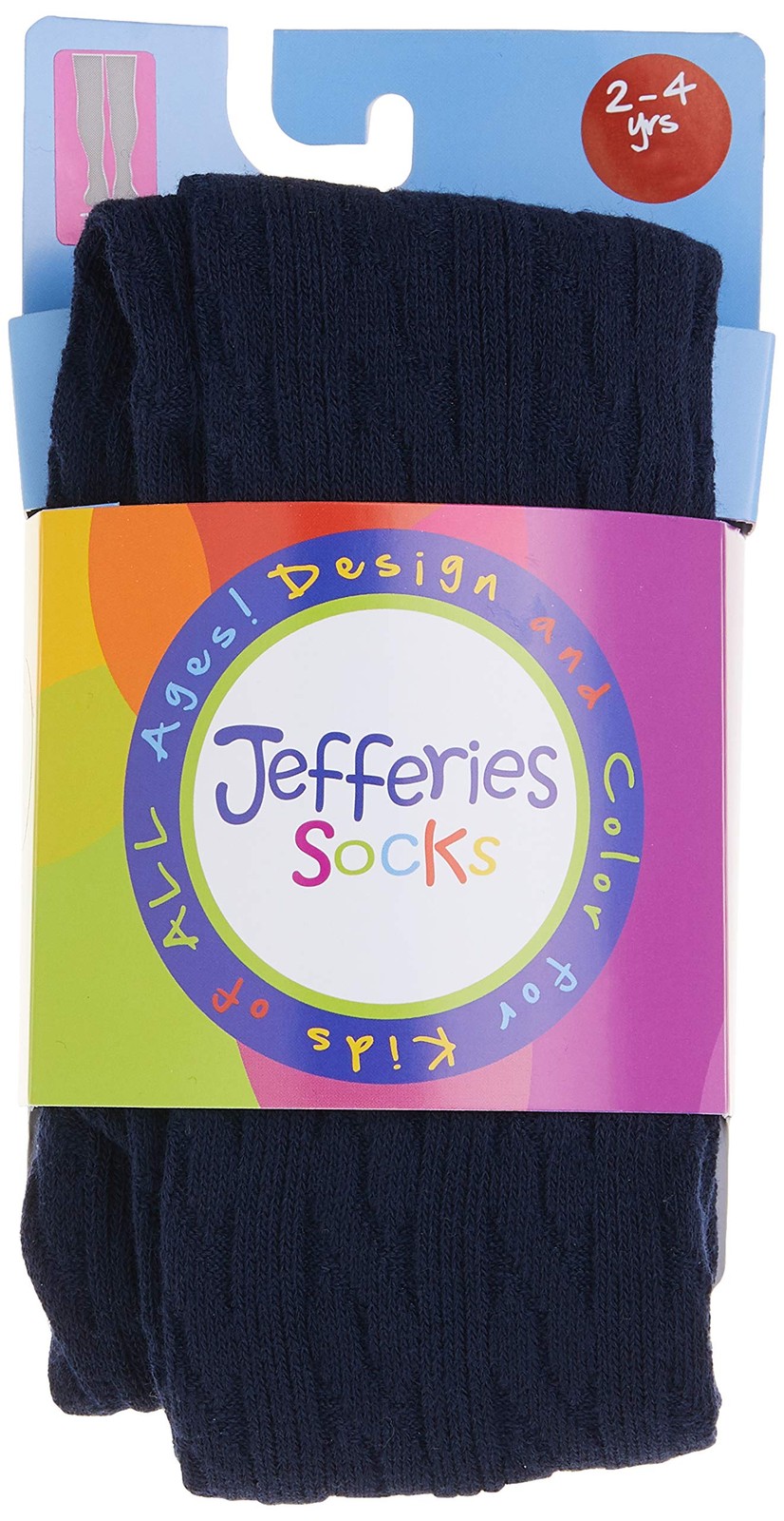 Little Girls' Cable Tight Navy 6-8 Years