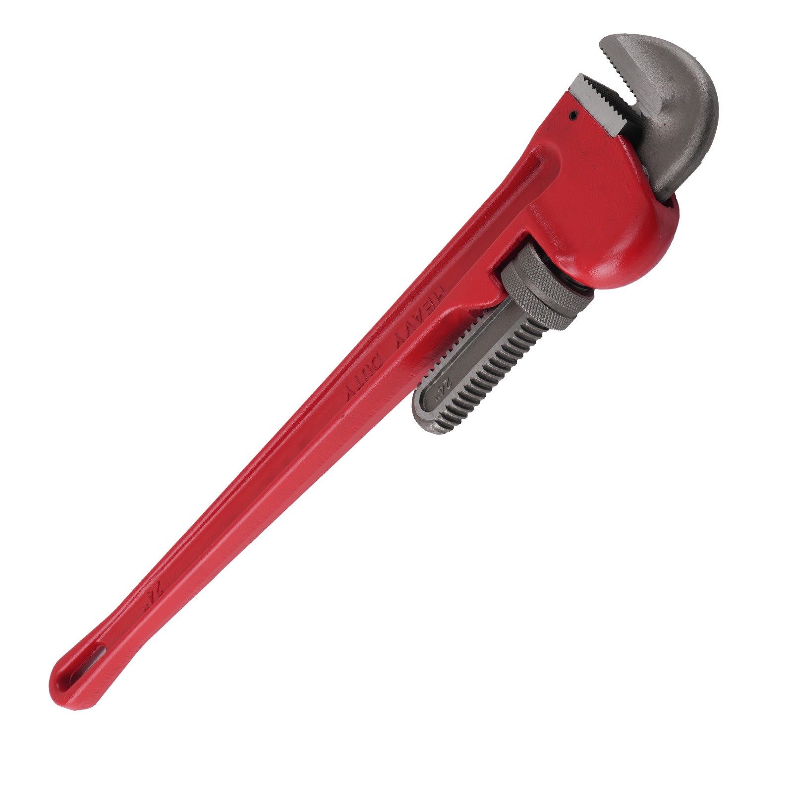 24in Pipe Wrench Adjustable Heavy Duty 85mm Jaw Capacity CRV Plumbing Tool