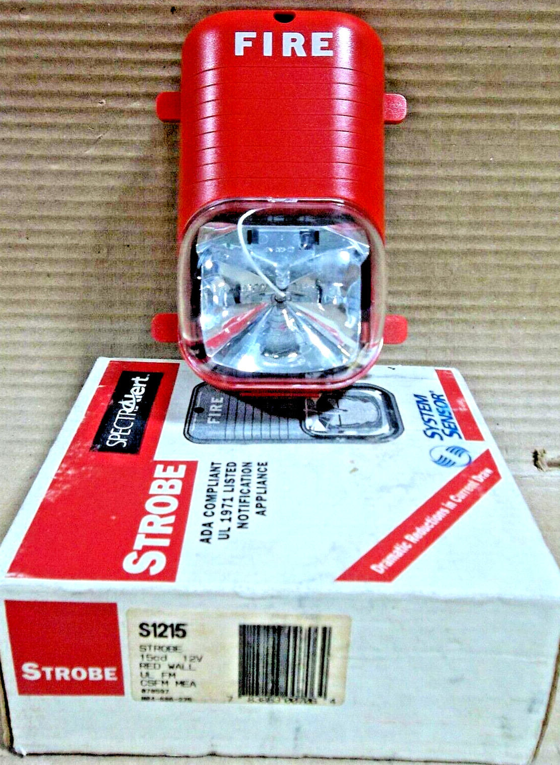 NEW SystemSensor SPECTRAlert S1215 Red Heat Detector Strobe & Light