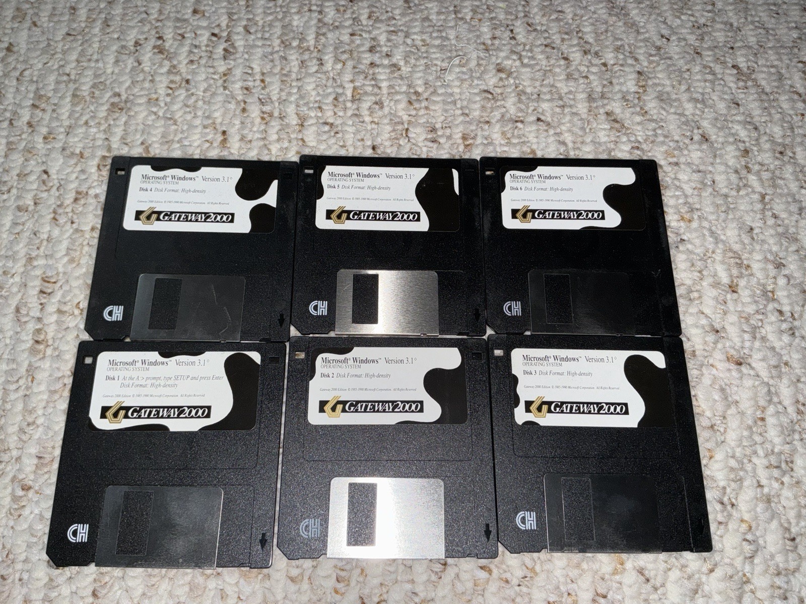 Gateway 2000 Windows 3.1 Recovery 1990 6 Floppy Disks