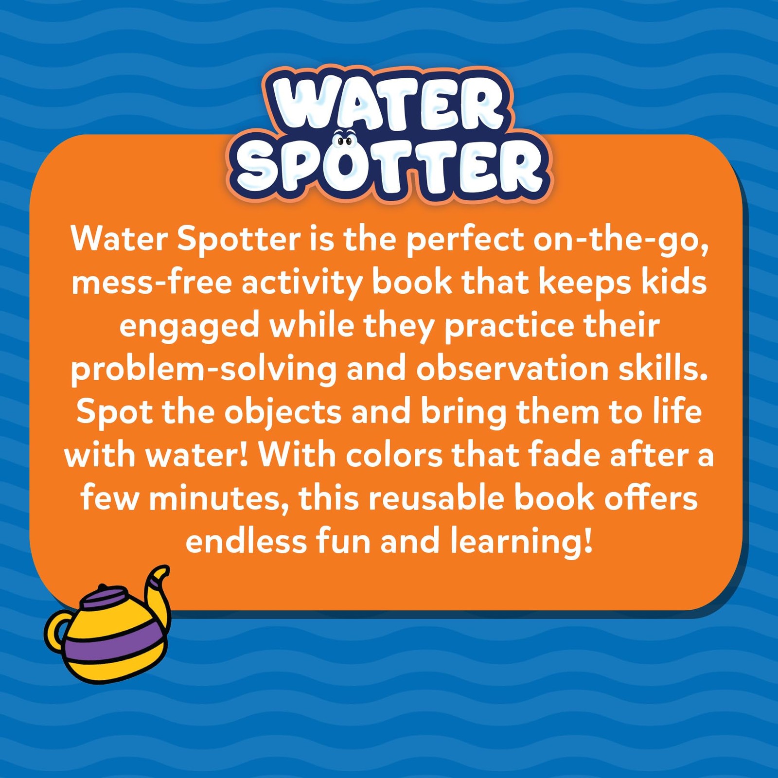 Reusable Search & Find Book - Water Spotter, Mess-Free, Fun Learning Activity...