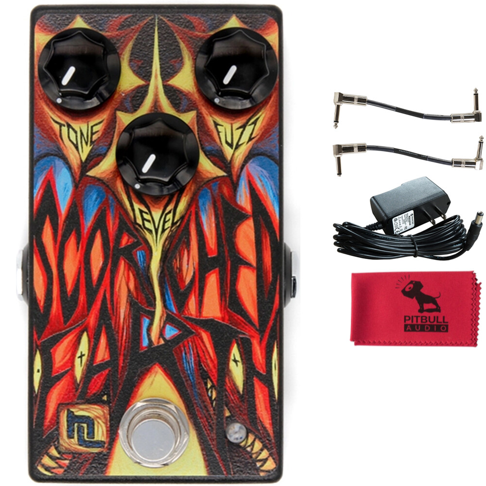 Haunted Labs Scorched Earth Pedal w/ Power Supply, Patch Cables & Cloth